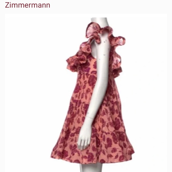 NWT zimmermann Lovestruck pleated dress - Picture 7 of 9